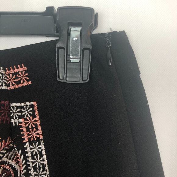 Alya Womens Skirt Medium High Waist Embroidered Dark Boho Dark Fairy Art Stretch - Picture 8 of 10